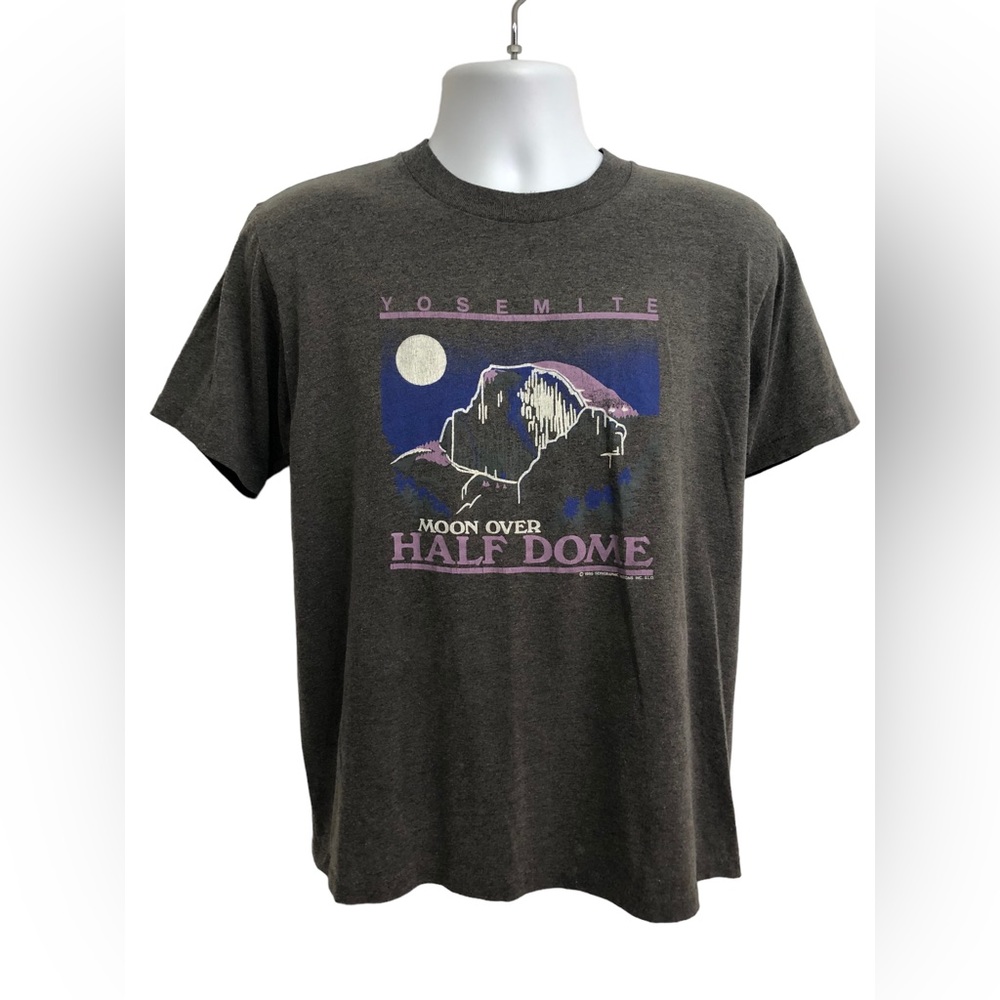 Vtg 80s Yosemite National Park Half Dome Shirt Single Stitch Wright’s 90s Nature